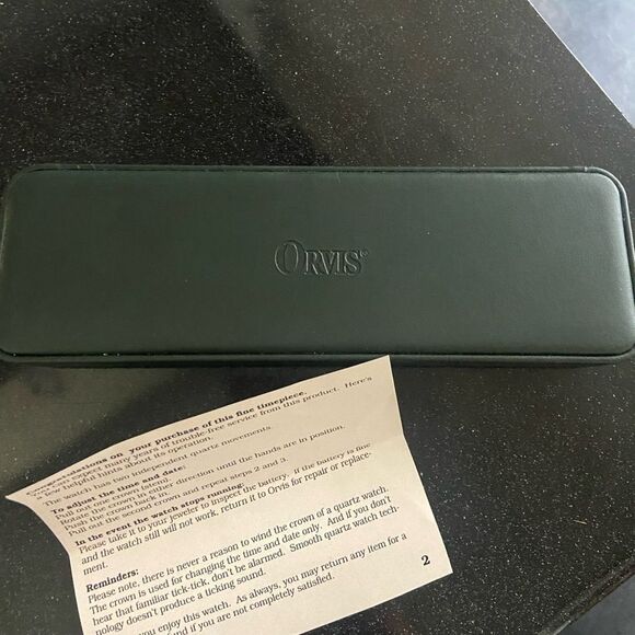 Vintage Orvis double face Watch brand new in box 🦋 - Picture 3 of 6